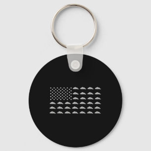 American Flag Pizza Food Usa Patriotism Patriot Lo Key Ring