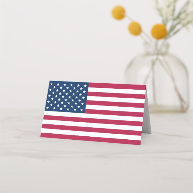 American flag place card (Front)