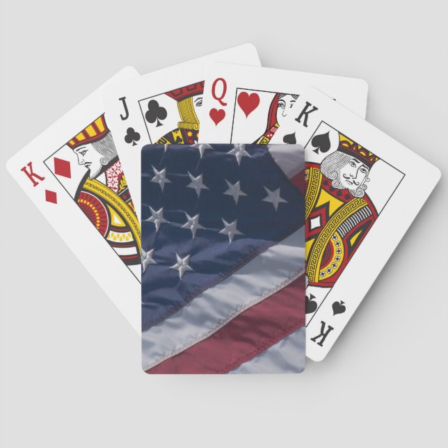 American flag. playing cards (Back)