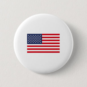 American Flag Pocket Usa Flag Patriotic Mens Kids 6 Cm Round Badge