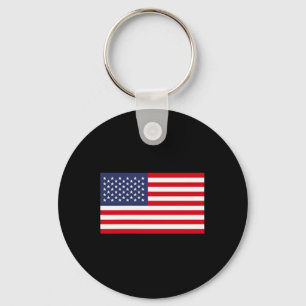 American Flag Pocket Usa Flag Patriotic Mens Kids Key Ring
