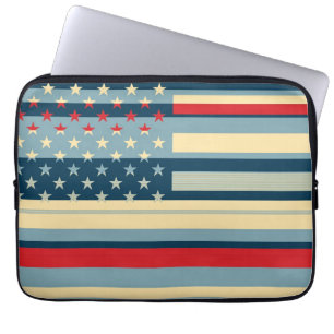American Flag Pop Art 5 Laptop Sleeve