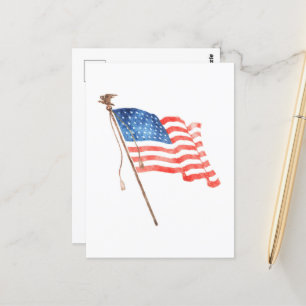 American Flag Post Card