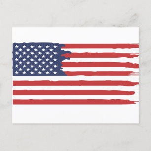 American Flag Post Card