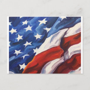 American Flag Postcard