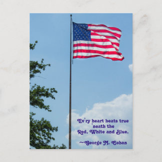 American Flag Postcard