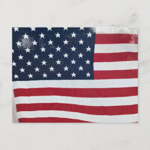 American Flag postcard
