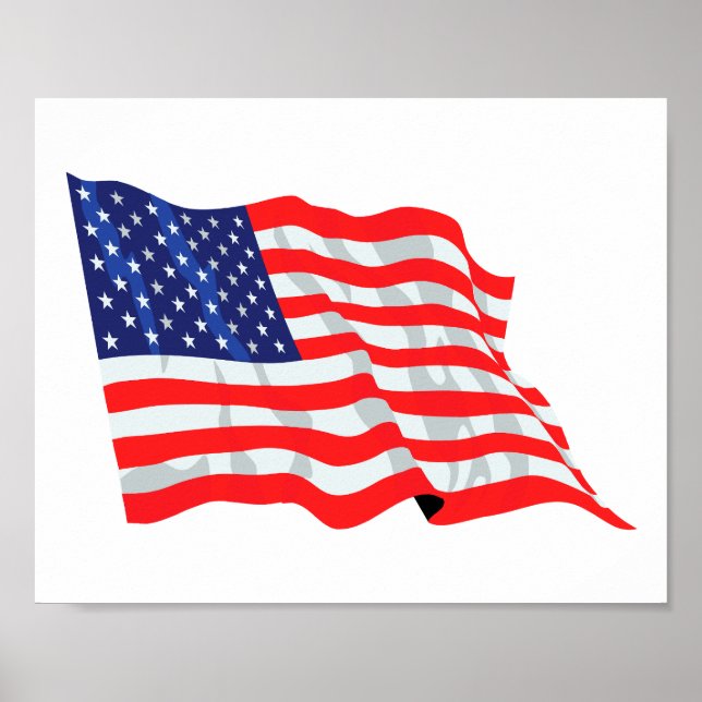 American flag  poster (Front)