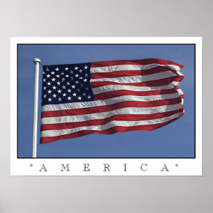 American flag poster