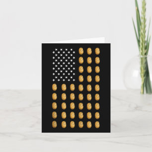 American Flag Potato Food Usa Patriotism Patriot L Card