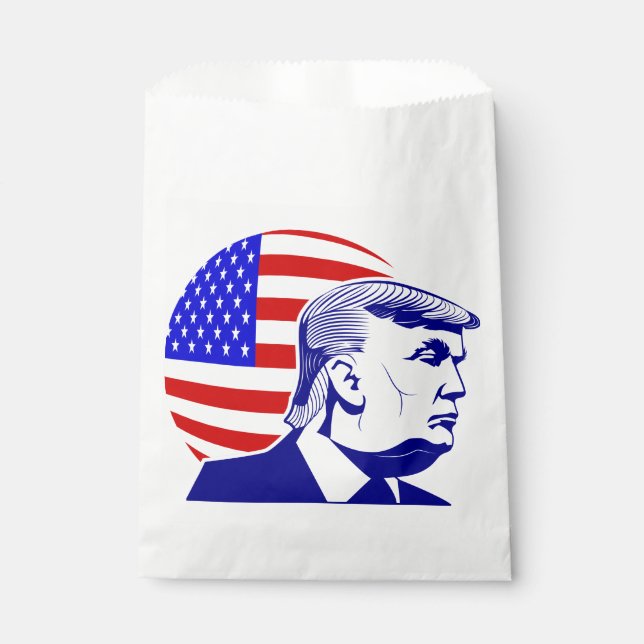american flag president donald trump  favour bag (Front)