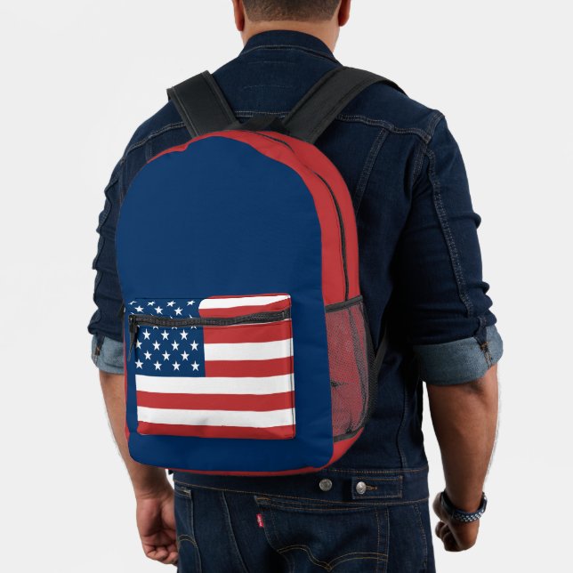American Flag Printed Backpack (Insitu (Model))