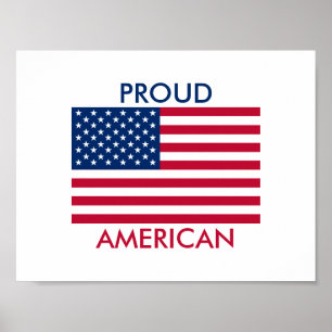 American Flag Proud American Poster