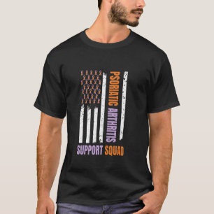 American Flag Psoriatic Arthritis Awareness Suppor T-Shirt