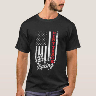 American Flag Racing Race Car USA Family Matching  T-Shirt