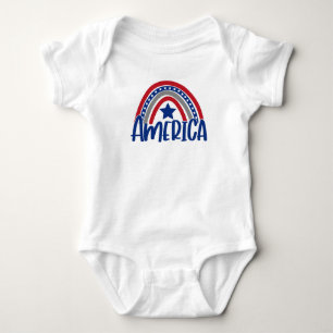 American flag rainbow baby bodysuit