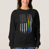 American Flag Rainbow Homosexual Rights LGBT LGBTQ