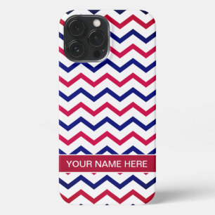 American Flag Red and Blue Strips iPhone 13 Pro Max Case
