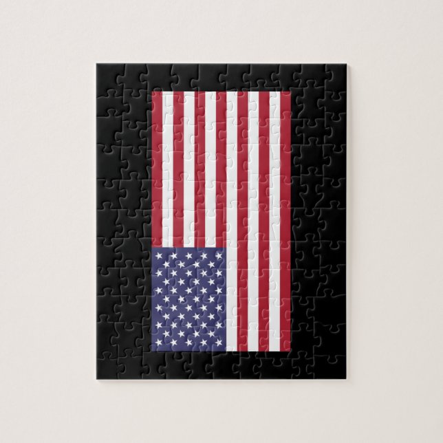 American flag red white and blue jigsaw puzzle (Vertical)