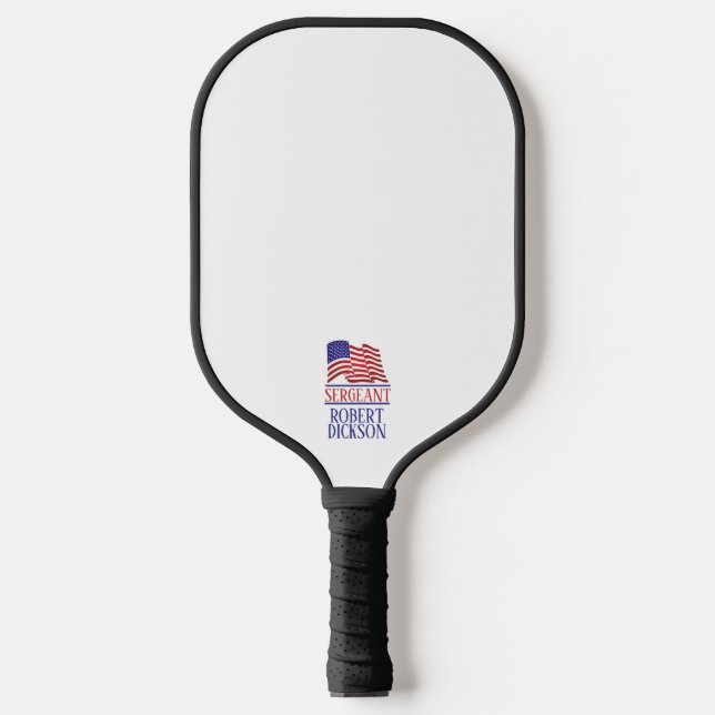 American Flag Red White and Blue Pickleball Paddle (Front)