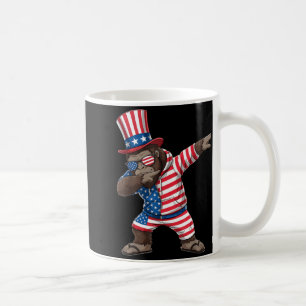 American Flag Red White Blue Patriotic 4th of July Coffee Mug