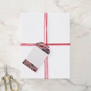 American Flag Red White Blue Stripes Stars Pattern Gift Tags
