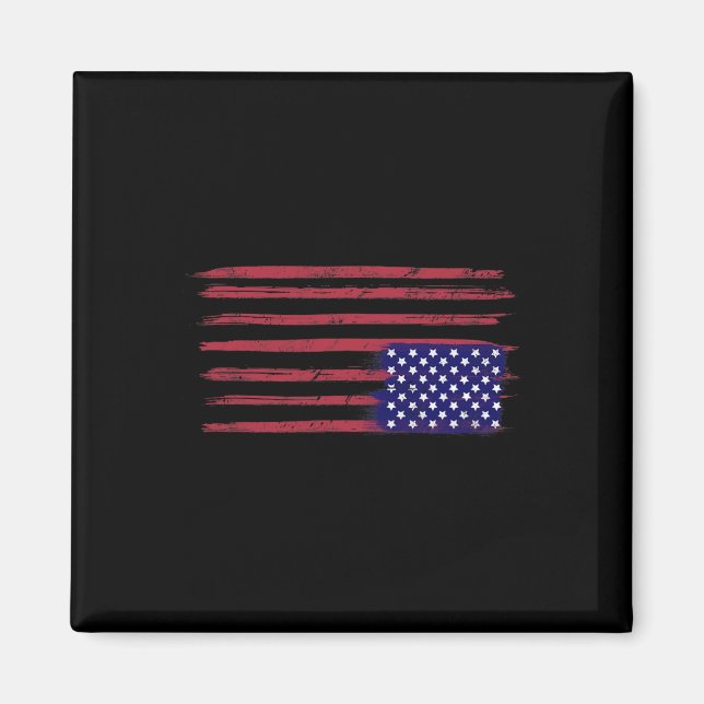 American Flag Resist Upside Down Usa  Magnet (Front)