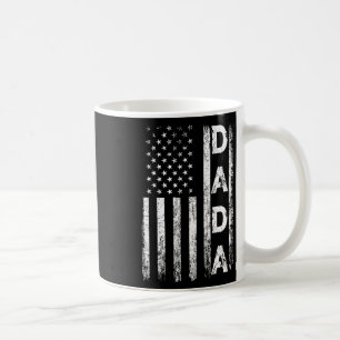 American Flag Retro Fathers Day 4th Of July Funny Coffee Mug