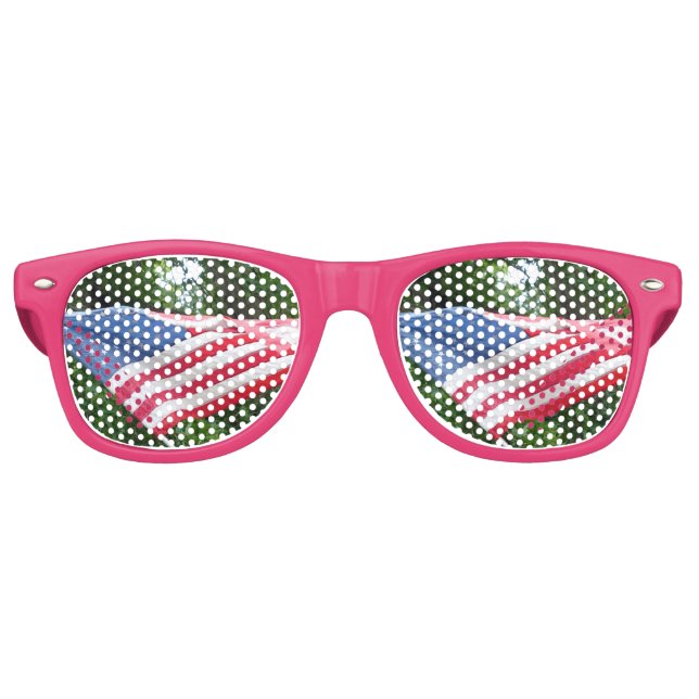 American Flag Retro Sunglasses (Front)