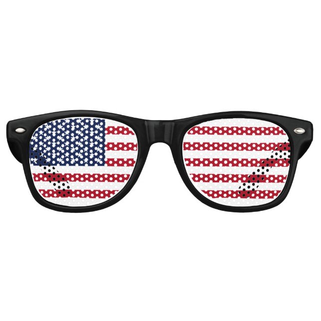 American Flag Retro Sunglasses (Front)
