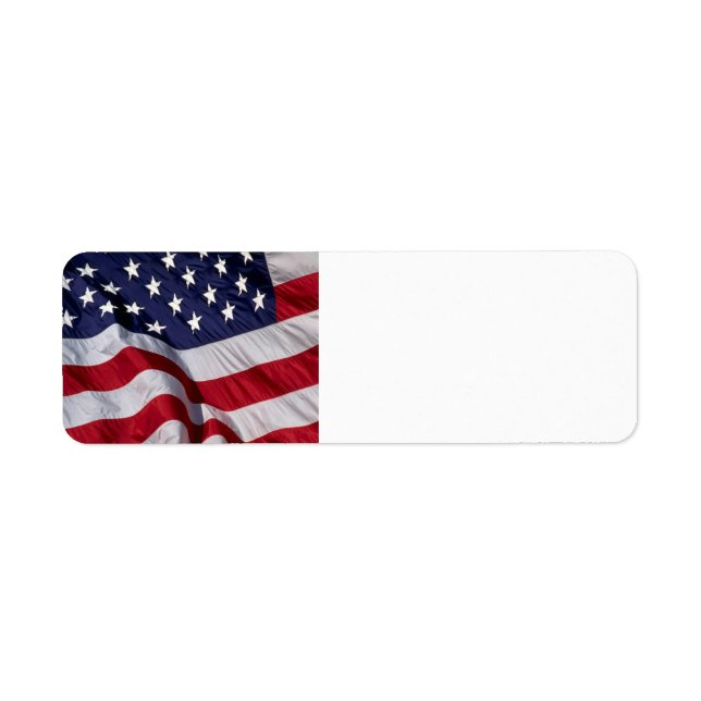 American Flag Return Address Label (Front)