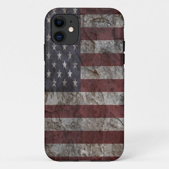 American Flag Rock Wall Xtreme iPhone 5 Case (Back)
