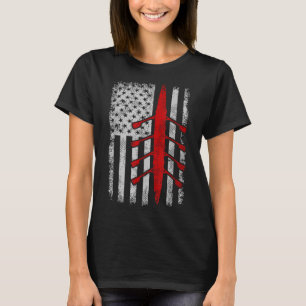 American Flag Rowing _1  T-Shirt