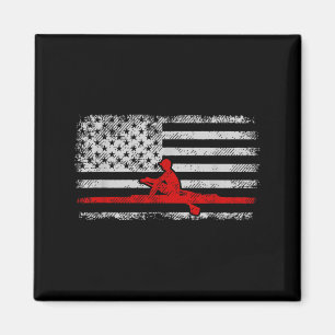 American Flag Rowing Magnet