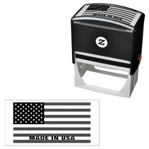 American Flag Rubber Stamps Made In USA