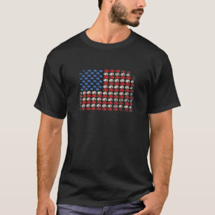 American Flag RV Camper Patriotic Camping T-Shirt
