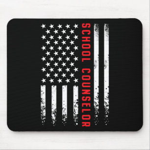 American Flag Sasquatch With Alien Ufo Bigfoot 4th Mouse Pad