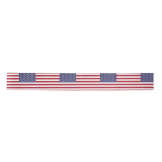 American Flag Satin Ribbon