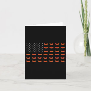 American Flag Sausage Food Usa Patriotism Patriot Card