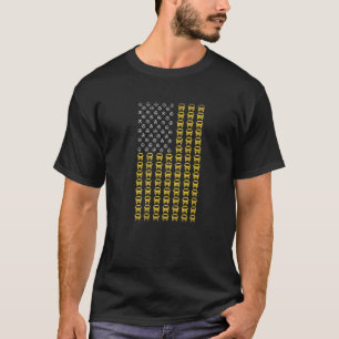 American Flag School Bus Driver Patriotic Bus Driv T-Shirt