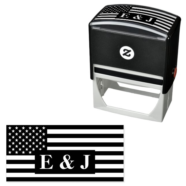 American Flag Self-inking Stamp (In Situ)