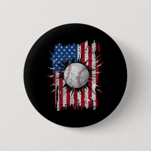 American Flag Sell Vintage 4th Of July Usa Patriot 6 Cm Round Badge