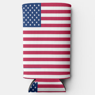 American Flag Seltzer Can Cooler