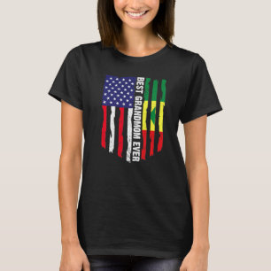 American Flag & Senegal Flag Best Grandmom Ever Fa T-Shirt
