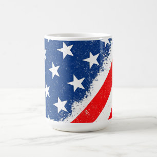 American Flag Shirt USA Patriotic Star Stripes Coffee Mug