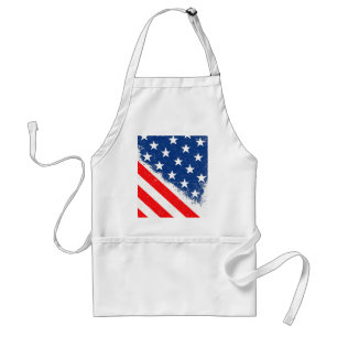 American Flag Shirt USA Patriotic Star Stripes Standard Apron