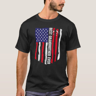 American Flag & Singapore Flag Best Grandmother Ev T-Shirt