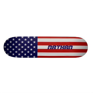 American Flag Skateboard
