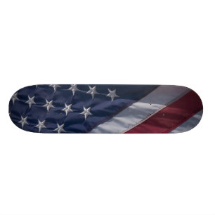 American flag. skateboard