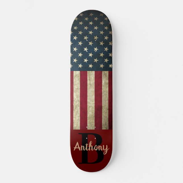 American Flag Skateboard (Front)